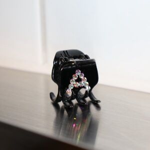 Handmade Custom Rhinestone Initial Rhinestone Clip